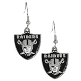Silvertone National Football League Oakland Raiders Dangle Earrings