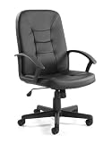 Rio Medium Back Black PU Office Chair