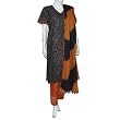 Womens Summer Dress Salwar Kameez Cotton Printed Embroidered Size M (slk389b)