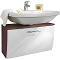 Posseik 5610 91 Waschbeckenunterschrank Santana Walnuss Nachbildung wei�