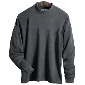 6.7 oz Long Sleeve Polyester Interlock Mock Turtleneck (Regular and Big and Tall Sizes)