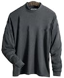6.7 oz Long Sleeve Polyester Interlock Mock Turtleneck (Regular and Big & Tall Sizes)