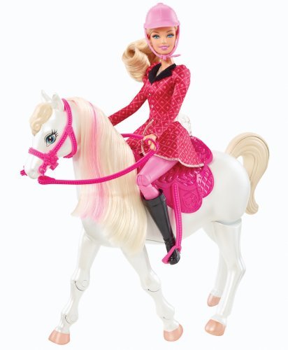 Hot Barbie and Her Sisters in a Pony Tale Train and Ride Horse Playset Children, Kids, Game, Child, Play
