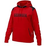 Nike Georgia Bulldogs Red Ladies Face Mask Performance Hoody Sweatshirt