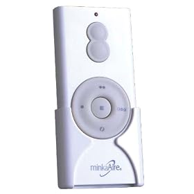 Minka-Aire RC211 Hand Held 3-Speed Fan and Up Down Light Dimmer (with Wall Holster) by Del Mar Designs-Minka-Aire