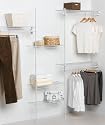ClosetMaid 5636 SuperSlide 5-to-8-Foot Closet Organizer, White