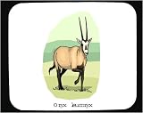 Mouse Pad with arabian, africa, jungle, leucoryx, deer, oryx, ram, antelope, animal
