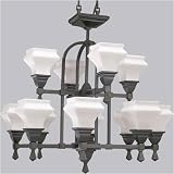 Progress Lighting Bratenahl Venetian Bronze Twelve-Light Chandelier