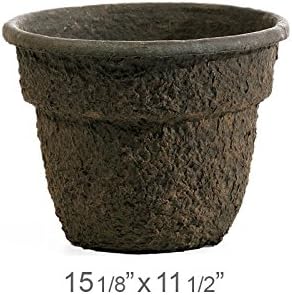 Western Pulp Garden Bell Planters, 15-1/8" diameter, each