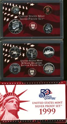 1999 United States Mint Complete Silver Proof Sets