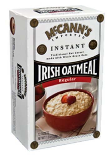McCann's Irish Instant Oatmeal, Regular, 11.8-Ounce Boxes (Pack of 12)