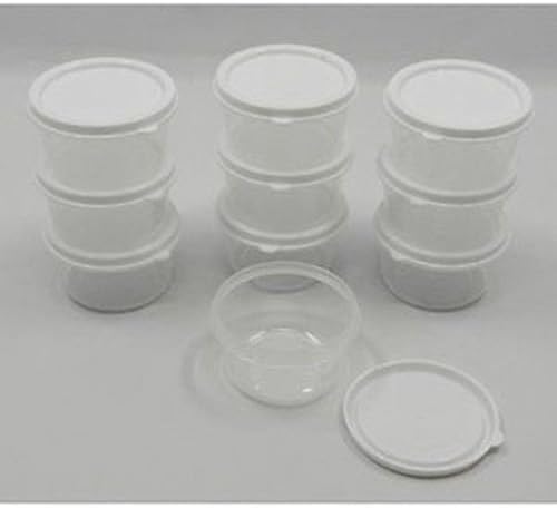 10 Clear Plastic Mini Containers Beads Food Tupperware