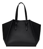 [ザラ] ZARA 幾何学デザイントートバッグ ブラック [並行輸入品]