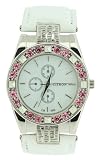 Image of Citron Ladies Stone Set Fashion Watch with White dial and White Strap