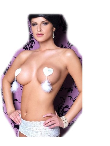 Sexitu Marabou Tassel Heartshape Womens Pasties