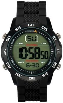 Firebird Tekno Men's Digital Watch with LCD Dial Digital Display and Black Rubber Strap FB120B