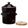 Euroquest Imports Fermenting Crock with Stone, 5-Liter