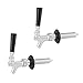 KegWorks Chrome Beer Faucet and Shank Combo - Set of 2 For Kegerators