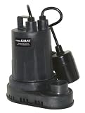 Little Giant SP25T 1/4 HP Plastic Sump Pump with Tethered Switch