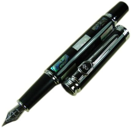Acestart Jinhao Deep Sea Bright Pearl Shell Fountain Pen Medium Nib with Pen Pouch