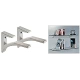 CRL Chrome - Aluminum Glass Shelf Bracket for 3/8' to 1/2' Glass - Package