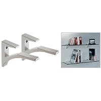 CRL Chrome - Aluminum Glass Shelf Bracket for 3/8 to 1/2 Glass - Package