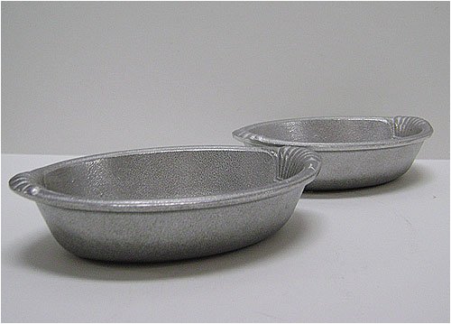 SCALLOP HANDLE Au GRATIN DISH - SET OF 2