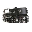 Living Dead Souls Nieten-G�rtel STAINED black-silver