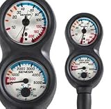 Genesis 200 ft. Depth, Pressure, Temp Gauge - Console with Optional Compass ($30 more) Scuba Dive Diving Diver Gear Authorized Dealer Full Warranty