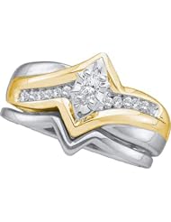 0.30CTW ROUND DIAMOND LADIES CLUSTER DUO SET