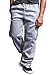 G-Style USA Men's Heavyweight Fleece Cargo Sweatpants DFP2 - GREY - X-Large