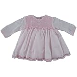 Sarah Louise Long Sleeve Smocked Dress with Scalloped Edge