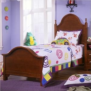 Cottage Collection Youth Panel Bed in Cherry Size: Full