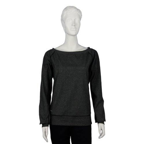 Damen Langärmliges T-shirt Epic Crew black heather matte silver L 450777-032