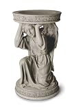 Stone Finish Angel Birdbath