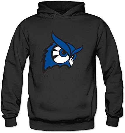 Bod Hoody Blue OVO Bird Owl Pattern Logo Women's Hoodies Black Large
