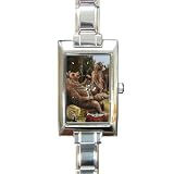 Limited Edition Violano Italian Charm Rectangle Watch Bear Party