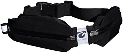Running Belt - Fits ANY iPhone and Most Smartphones - Adjustable Band Fits 26'' - 45'' Waists Comfortably - Two 8 Inch Wide Water Resistant Storage Pockets - LIFETIME Money Back Guarantee