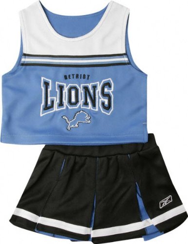 Detroit Lions Girl's Toddler 2-Pc Cheerleader Jumper