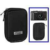 Water & Shock Resistant Digital Camera Bag Case - BLACK (for Canon, Fuji, Sony, Panasonic, Samsung, Nikon, Pentax, Lumix, Kodak, Olympus & all other Compact Digital Cameras - Internal Size: 100 x 68 x 20mm)'