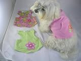 Pet Supplies : Flower Pattern Dog Tunic- L Pink