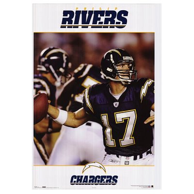 (24x36) San Diego Chargers (Philip Rivers) Sports Poster Print