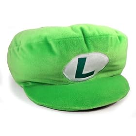 Super Mario Bros Hat-Shaped Cushion - Luigi (NOT A HAT)