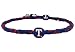 MLB Texas Rangers Blue Team Color Frozen Rope Baseball Necklace
