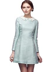 Spring Winter Long Sleeves Vintage  Dress
