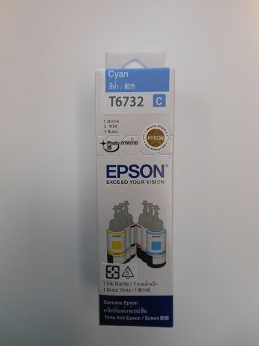 Brand EPSON Official Ink T6732 Cyan for EPSON L800