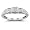 10k White Gold 5-Stone Diamond Square Cluster Ring (1/4 cttw, I-J Color, I1-I2 Clarity), Size 7