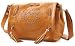 Western Country Cowgirl Style Brown Whimsical Studded Heart Tassels Leatherette Cross Body Shoulder Bag Purse Satchel