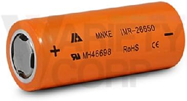 MNKE IMR 26650 30A 3500mAh 3.7v Rechargeable High Drain Flat Top Battery