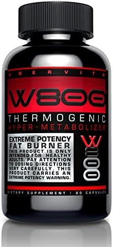 W800 Thermogenic Hyper-Metabolizer, Extreme Fat Burner, Fast Acting Diet Pills That Work for Rapid Weight Loss, For Women and Men